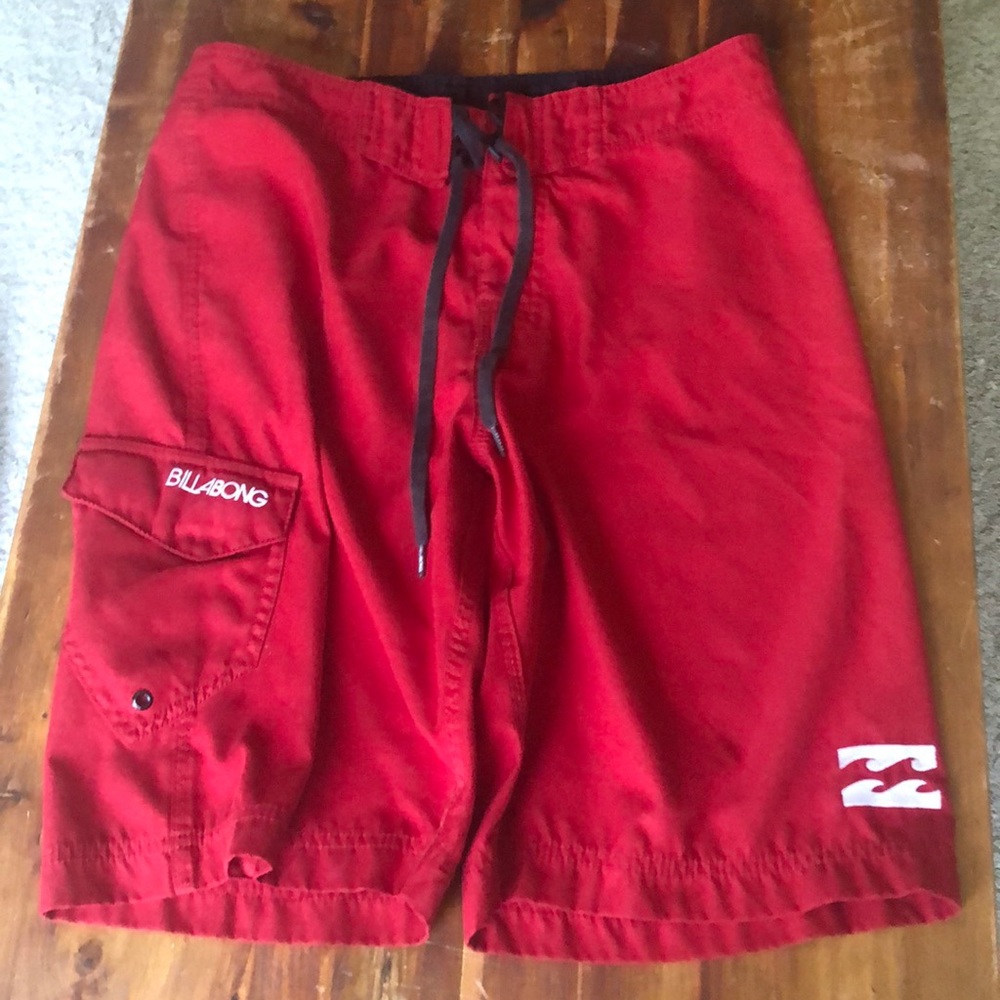 Red Billabong Board Shorts